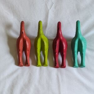 Colorful Cast Iron Wall Hook Set